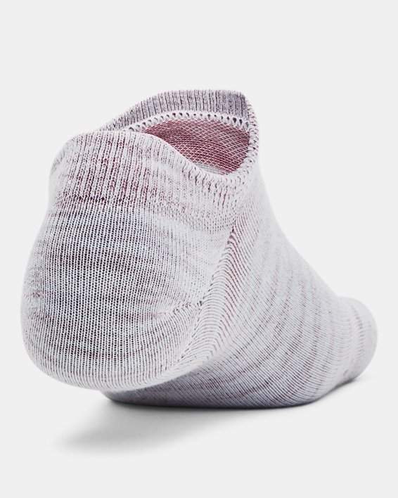 Unisex UA Essential 3-Pack No-Show Socks in White image number 2